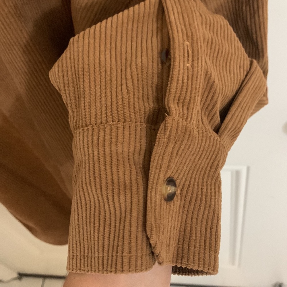 Corduroy Button Front Shacket - image 5